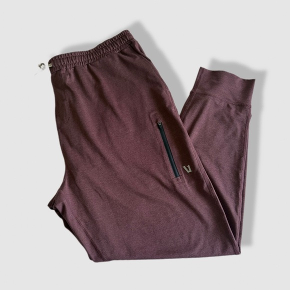 Vuori Sunday Performance Jogger Pants Mens XXL Oxblood Maroon Tapered - Picture 1 of 11